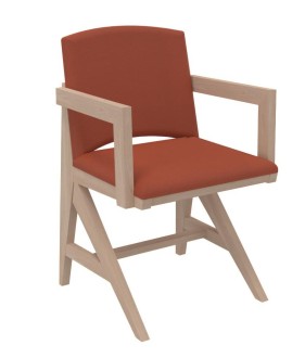 FAUTEUIL REMBOURRE APPUI SUR TABLE SOLINE